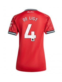 Manchester United Matthijs de Ligt #4 Replika Hemmakläder Dam 2025-26 Kortärmad